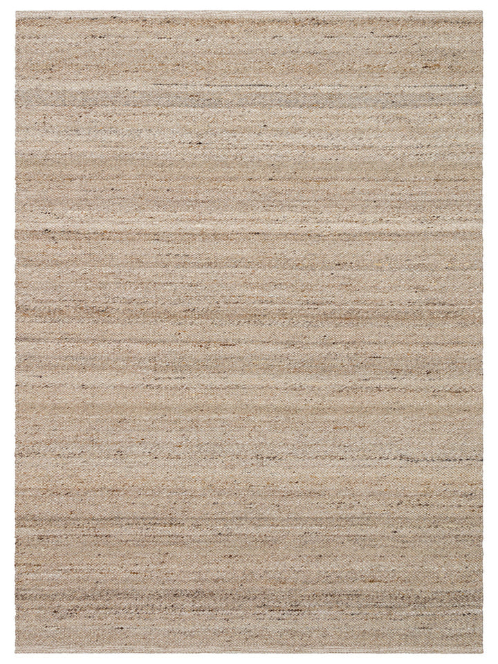 Tappeto tessuto a mano in misto lana, poliestere e cotone della serie Jakarta BEIGE