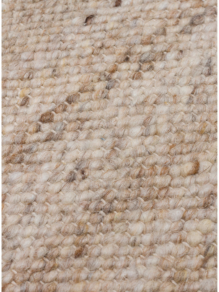 Tappeto tessuto a mano in misto lana, poliestere e cotone della serie Jakarta BEIGE