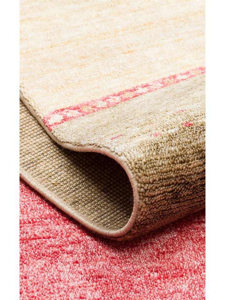 Oushak Carnaval Tapis Uşak Moderne TENCEL™ 100 % Naturel, Facile à Nettoyer, Fait Main 11 RED AUTUMN