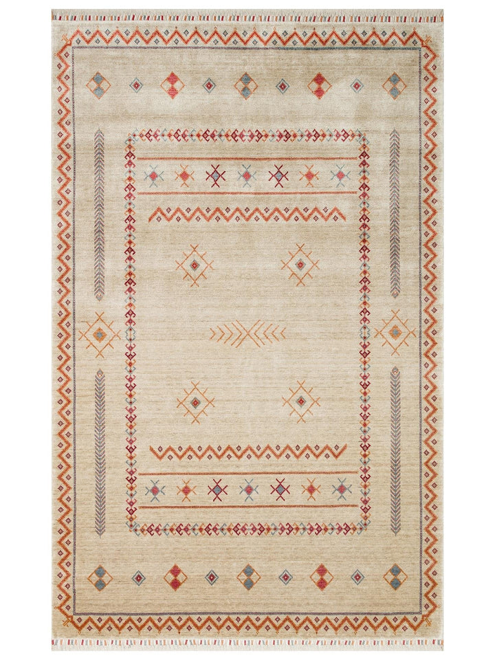 Oushak Carnaval 100 % natürlich Leicht zu reinigen Handgefertigt TENCEL™ Moderner Uşak-Teppich 20 LIGHT MULTY
