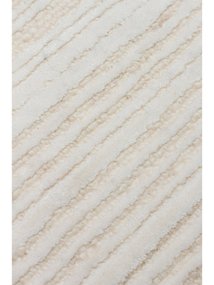 Tappeto tessuto a mano in misto lana e TENCEL™ della serie Palermo CREAM