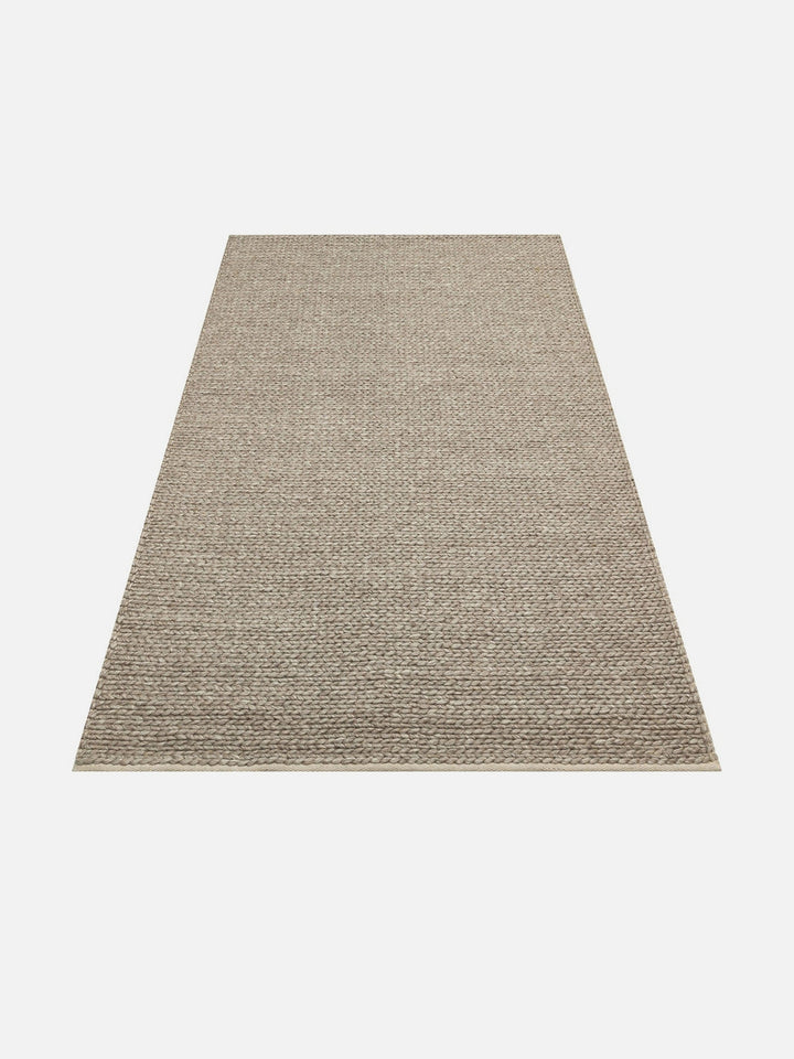 Woolstar %100 Naturel Kazak Desenli Salon Oturma Odası Koridor Antre El Dokuma Örgü Halı BROWN - Carpetdocia
