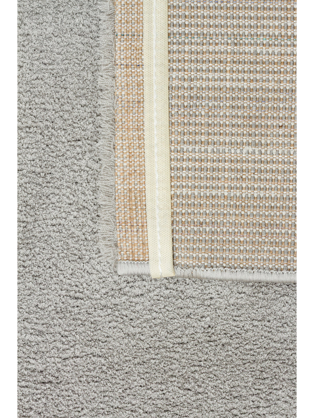 Peace Hav Dust-Free Soft Touch Elegant Shaggy Carpet 01 GREY