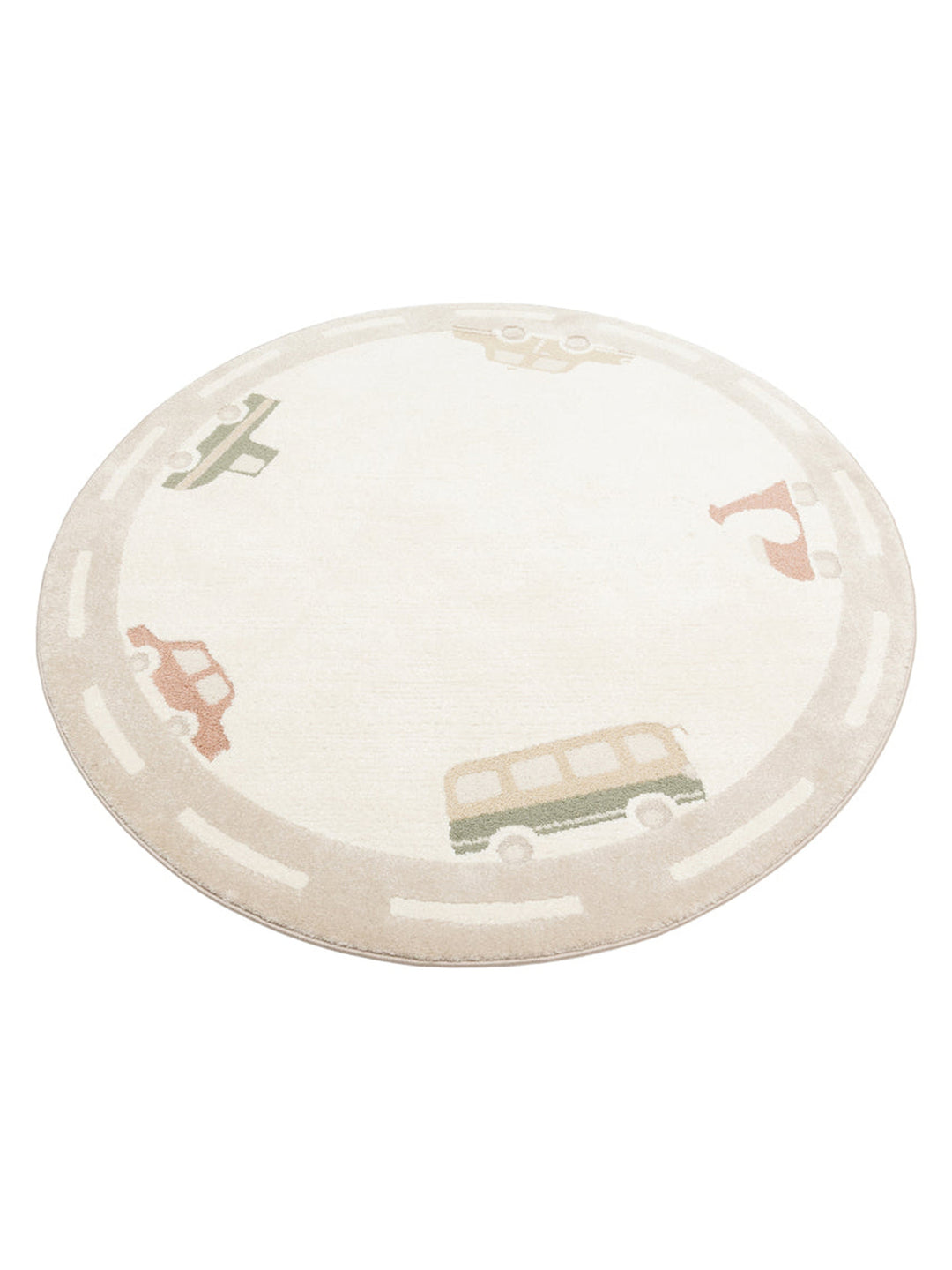 Carpetdocia Kids Pastel Renkli Hav ve Toz Vermeyen Çocuk Halısı 01 CREAM MULTY - Carpetdocia