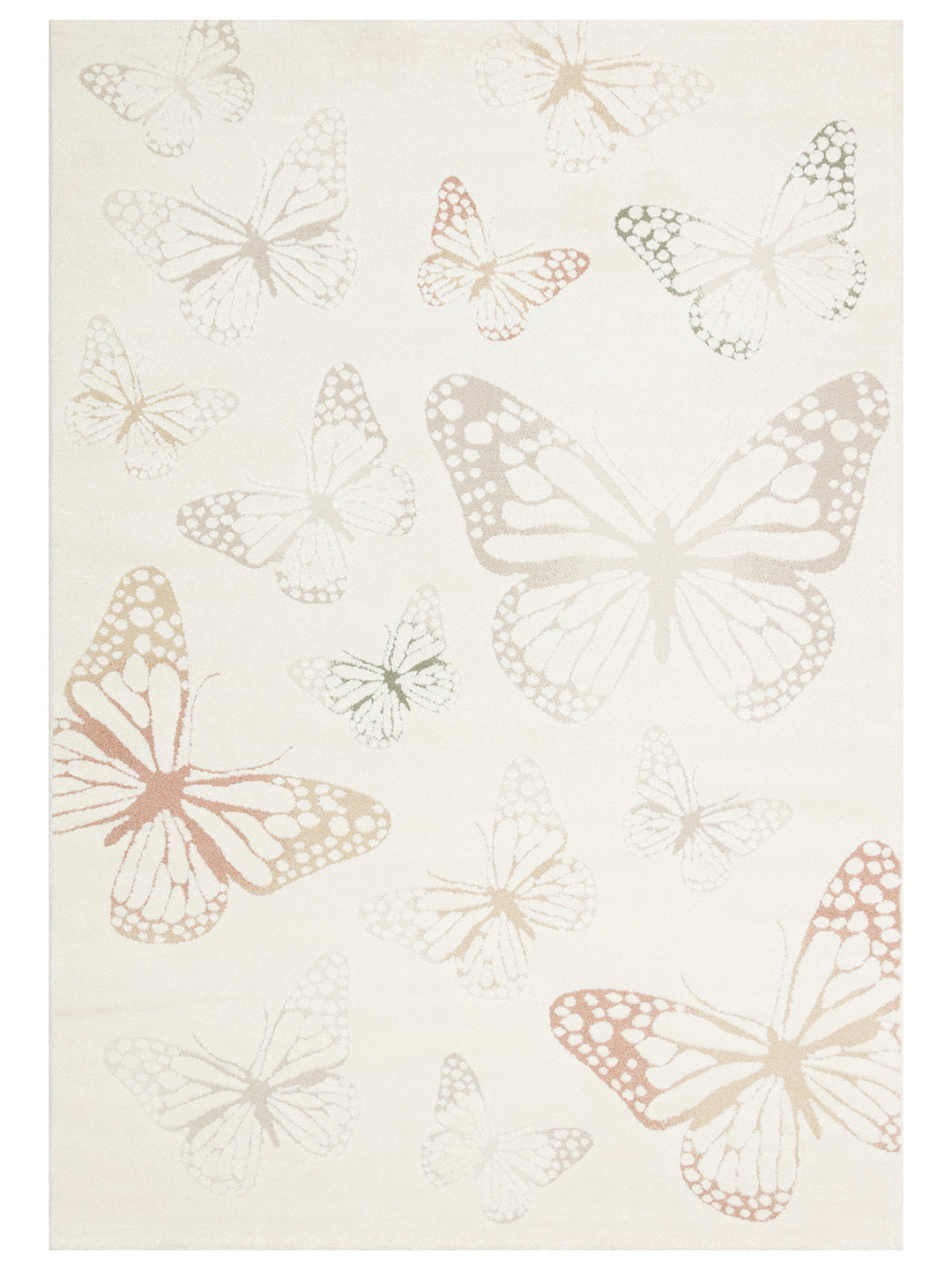 Carpetdocia Kids Pastel Renkli Hav ve Toz Vermeyen Çocuk Halısı 03 CREAM MULTY - Carpetdocia