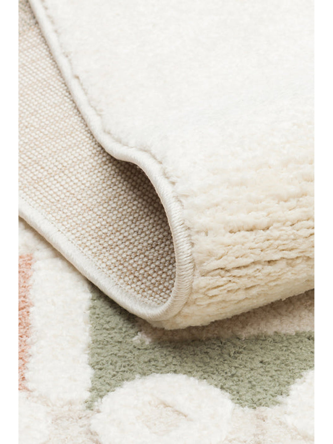 Carpetdocia Kids Pastel Renkli Hav ve Toz Vermeyen Çocuk Halısı 07 CREAM MULTY - Carpetdocia