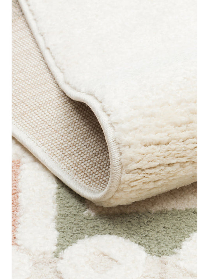 Carpetdocia Kids Pastel Renkli Hav ve Toz Vermeyen Çocuk Halısı 07 CREAM MULTY - Carpetdocia