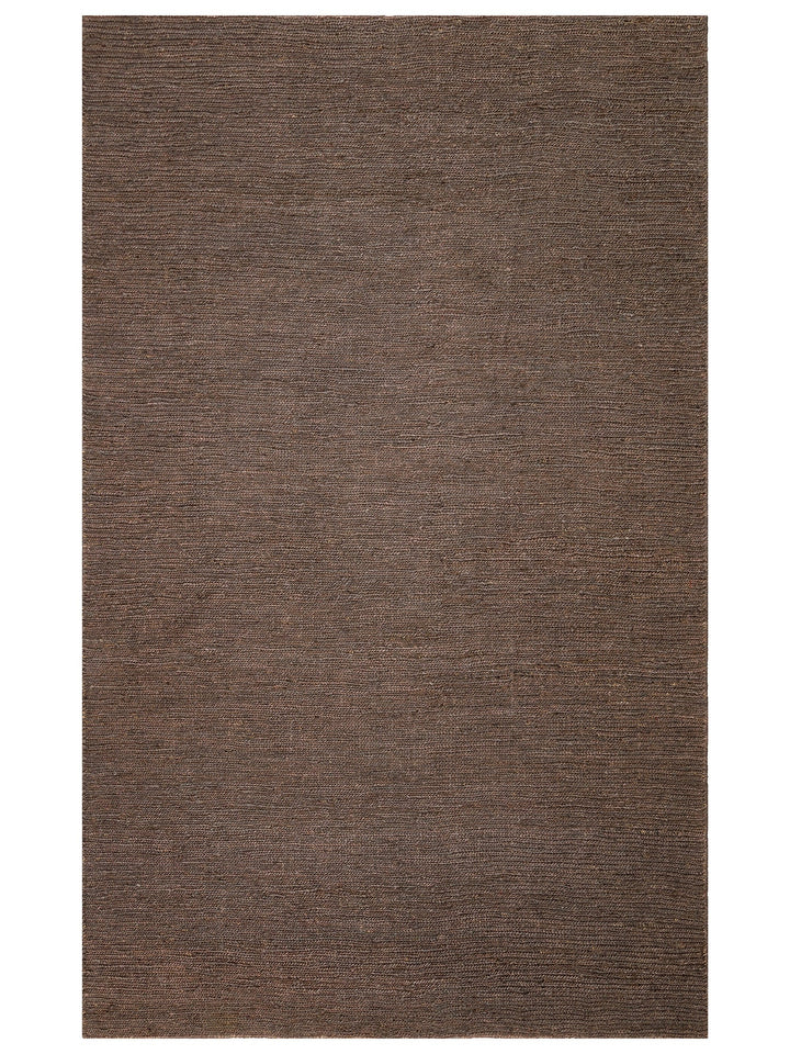 Coffee %100 Naturel Kendir Oturma Odası Salon Koridor Antre Yatak Odası Örgü Halı PLAIN BROWN - Carpetdocia