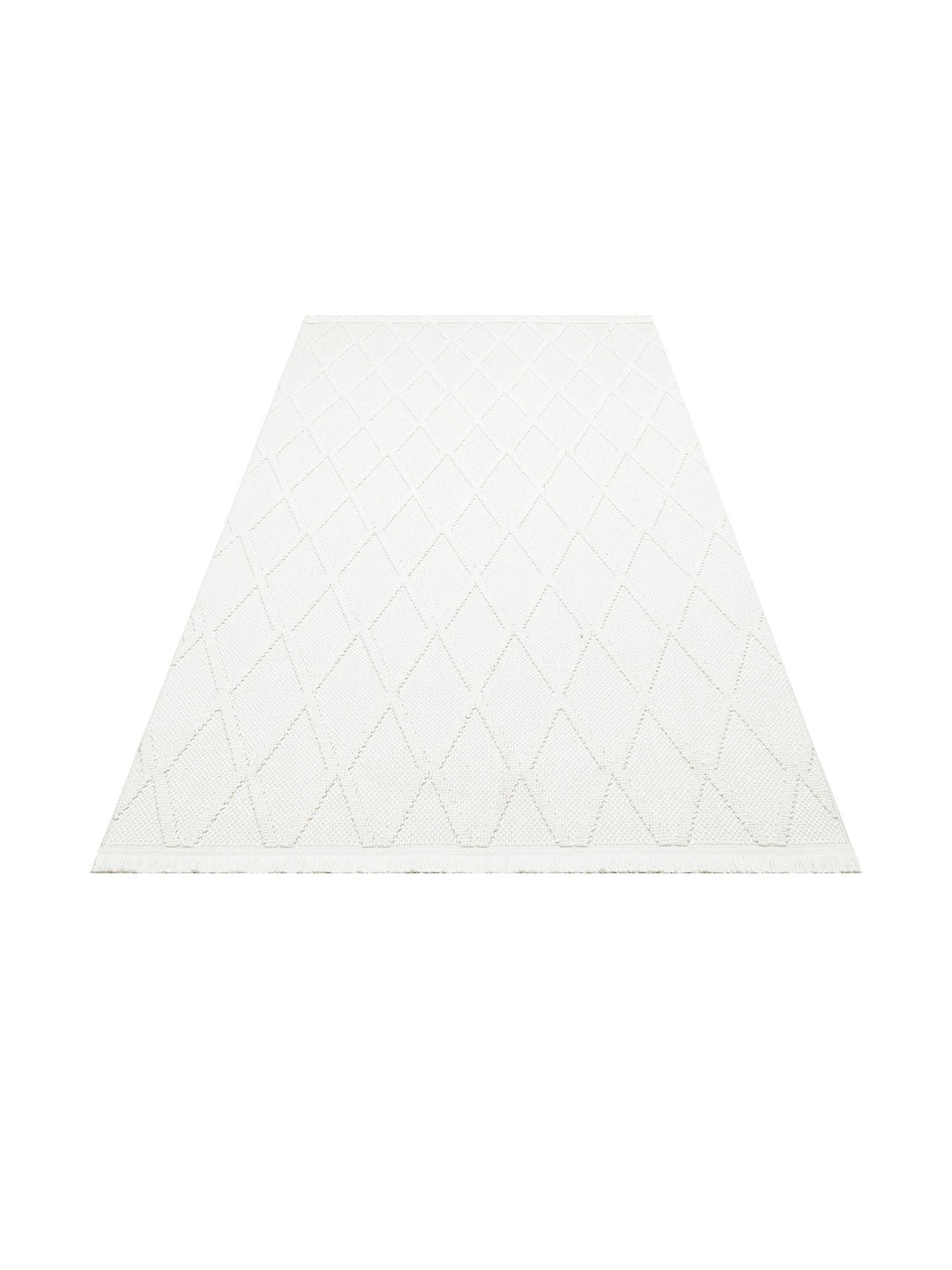 Comfy Modern Desenli Oturma Odası Koridor Antre Yatak Odası Örgü Dokuma Halı 04 CREAM - Carpetdocia