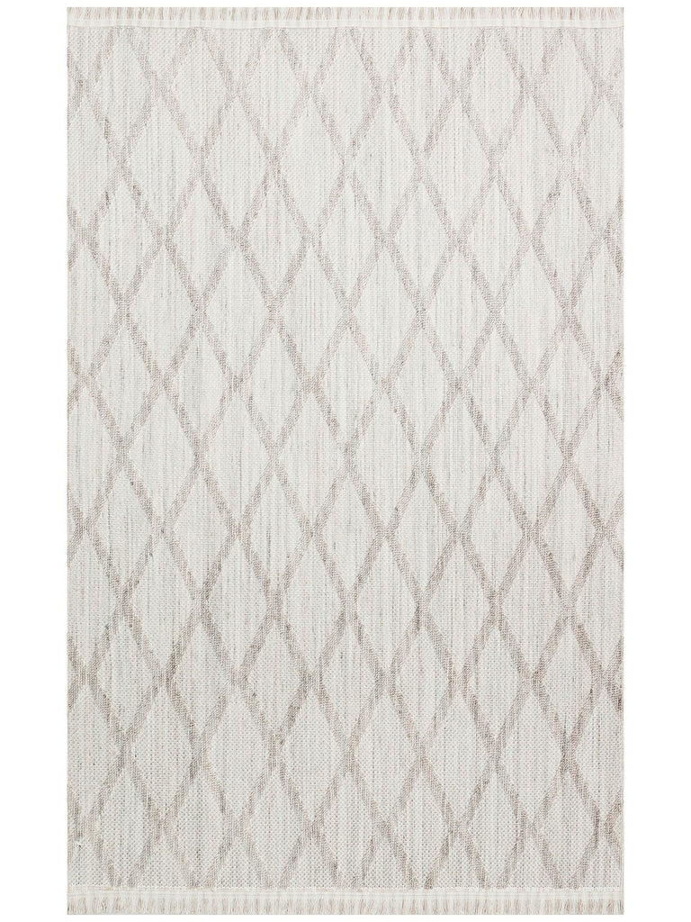 Comfy Modern Patterned Living Room Hallway Entrance Bedroom Knitted Carpet 04 GREY