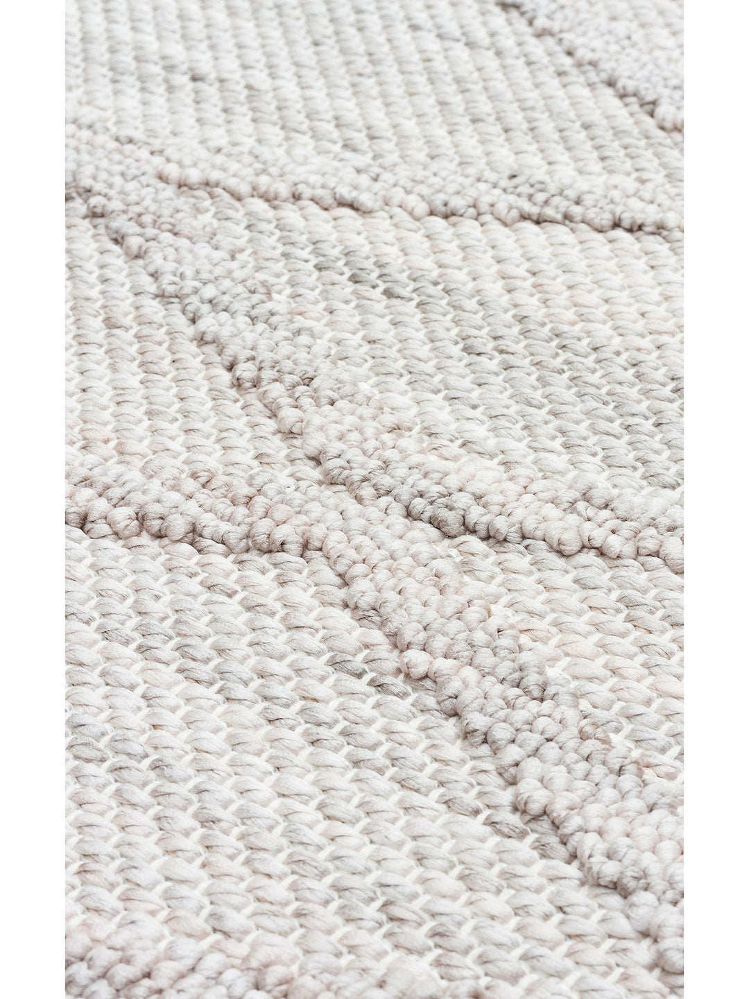Comfy Modern Desenli Oturma Odası Koridor Antre Yatak Odası Örgü Dokuma Halı 04 GREY - Carpetdocia