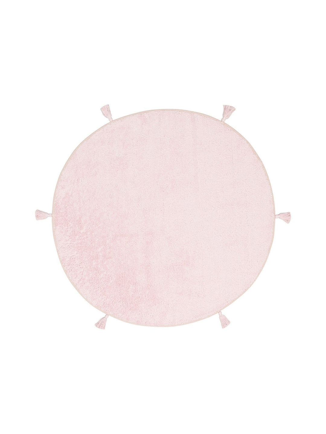 Cotton Baby %100 Naturel Pamuk Yıkanabilir Kaymaz Tabanlı Bebek Halısı PLAIN POWDER Q - Carpetdocia