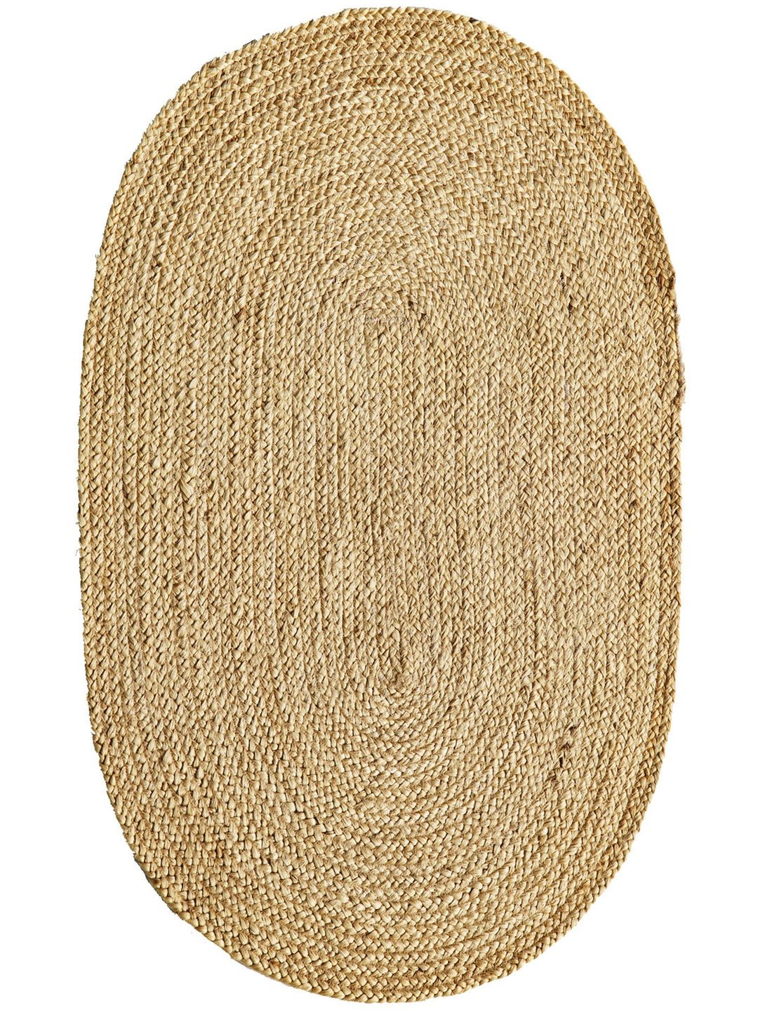 Crown Jüt %100 Naturel El Dokuma Oturma Odası Koridor Antre Mutfak Balkon Hasır Halı 01E NAT - Carpetdocia