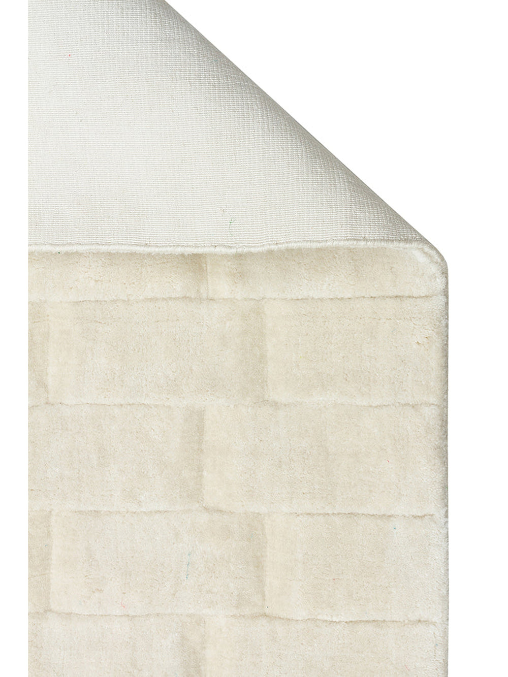 Fluffy Serisi 3D Oyma El Dokuma Salon Oturma Odası Yatak Odası Koridor Antre Modern Halı IVORY - Carpetdocia