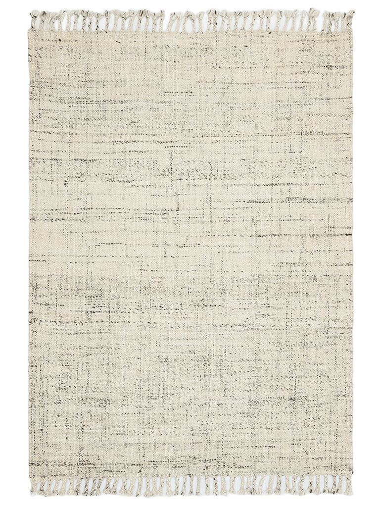 Hittite Series 100% Natural Wool and Jute Hand Woven Traditional Living Room Sitting Room Bedroom Carpet WHITE