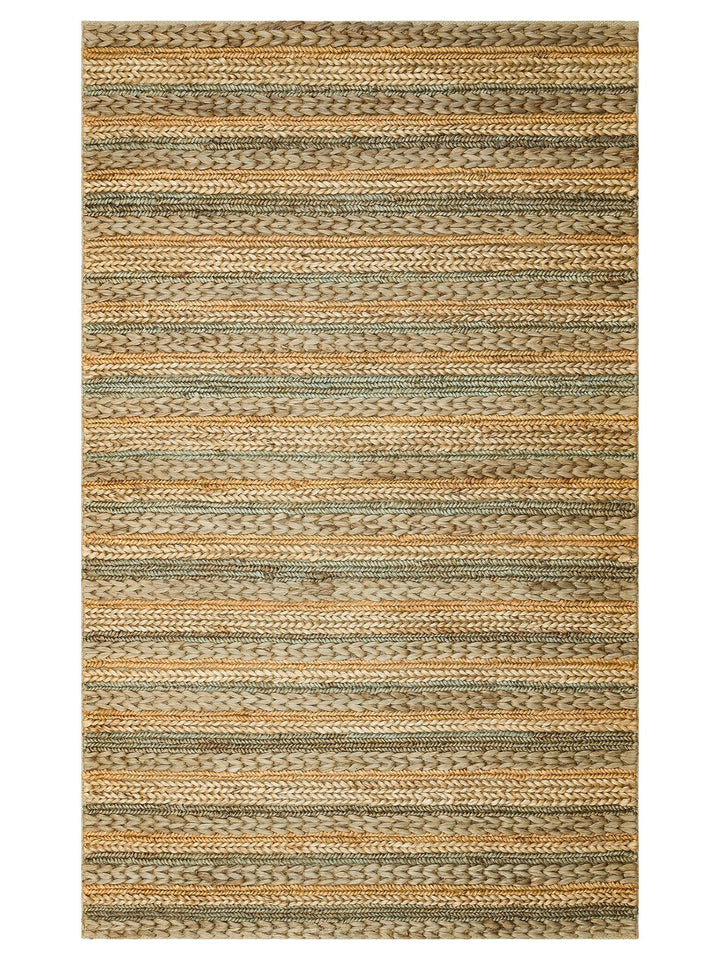 Knit Jüt Farklı Örgü Dokusuna Sahip El Dokuma Naturel Jüt Hasır Halı 1103 GREY MULTY XW - Carpetdocia