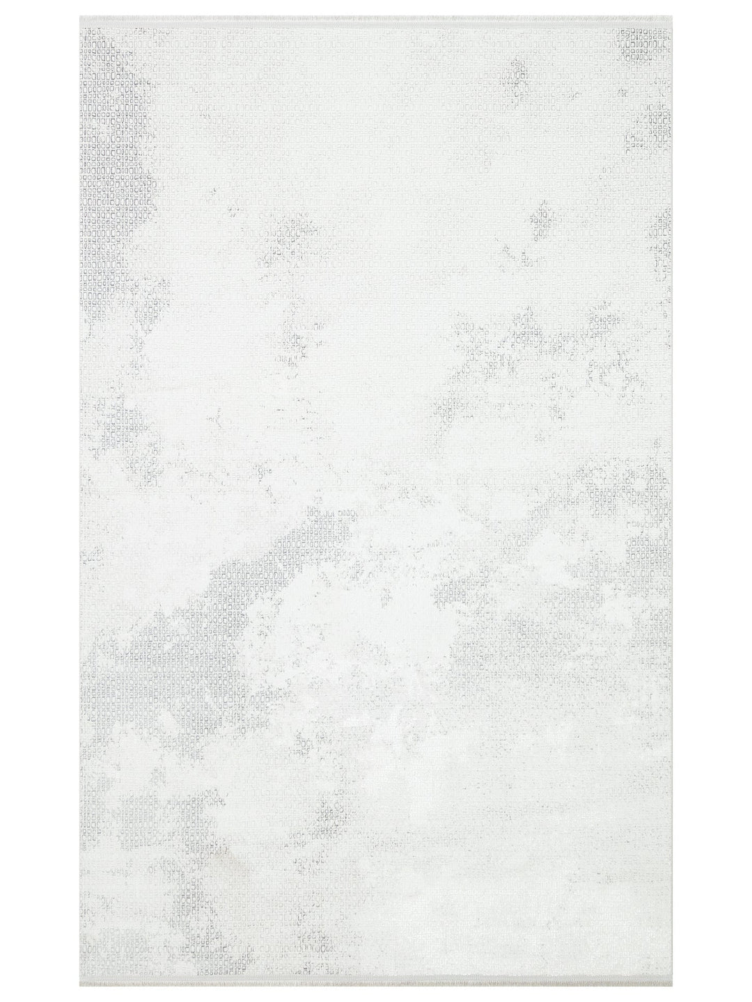 Smooth Yıkanabilir Kaymaz Parlak Oturma Odası Salon Koridor İnce Dokuma Modern Halı 108 CREAM GREY - Carpetdocia