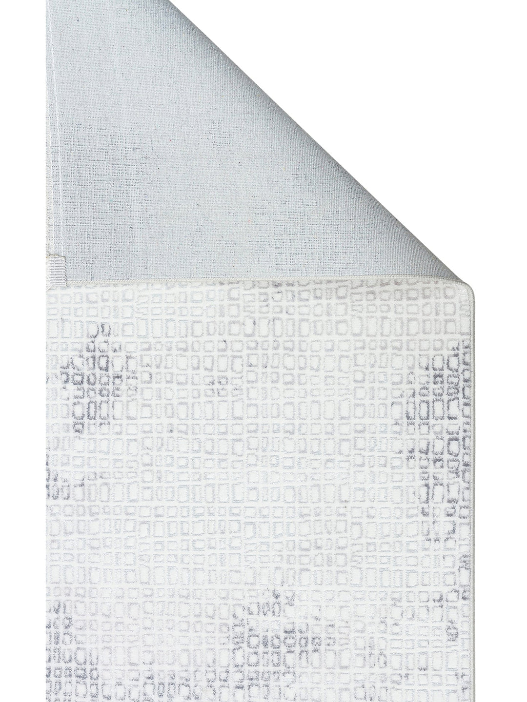 Smooth Yıkanabilir Kaymaz Parlak Oturma Odası Salon Koridor İnce Dokuma Modern Halı 108 CREAM GREY - Carpetdocia