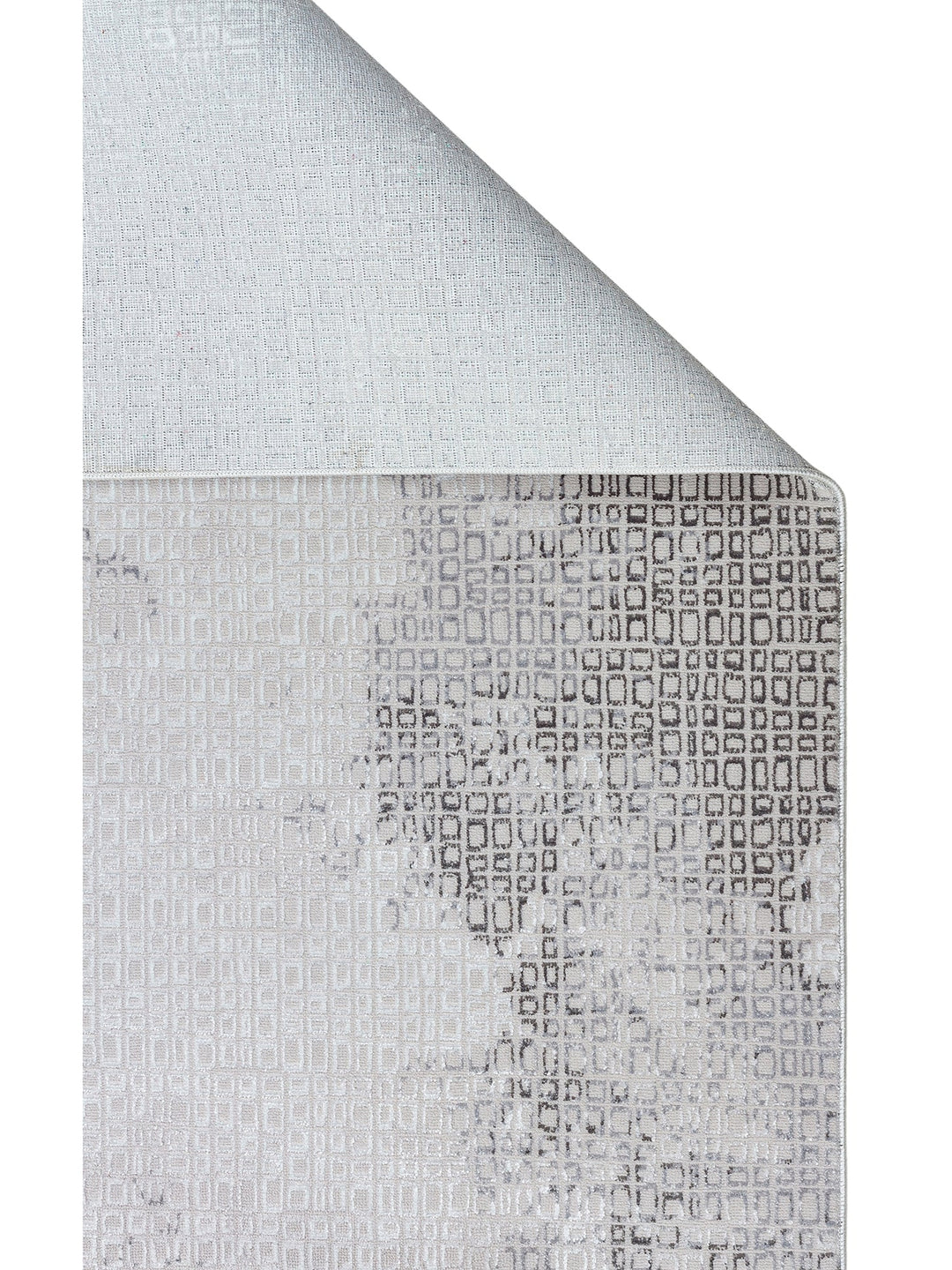 Smooth Yıkanabilir Kaymaz Parlak Oturma Odası Salon Koridor İnce Dokuma Modern Halı 108 D.GREY - Carpetdocia
