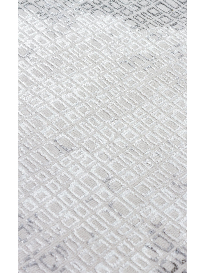 Smooth Yıkanabilir Kaymaz Parlak Oturma Odası Salon Koridor İnce Dokuma Modern Halı 108 D.GREY - Carpetdocia