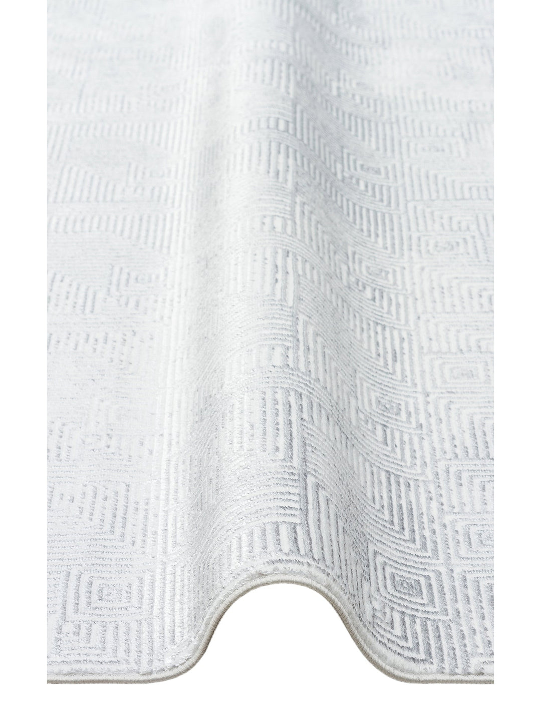 Smooth Yıkanabilir Kaymaz Parlak Oturma Odası Salon Koridor İnce Dokuma Modern Halı 109 CREAM GREY - Carpetdocia
