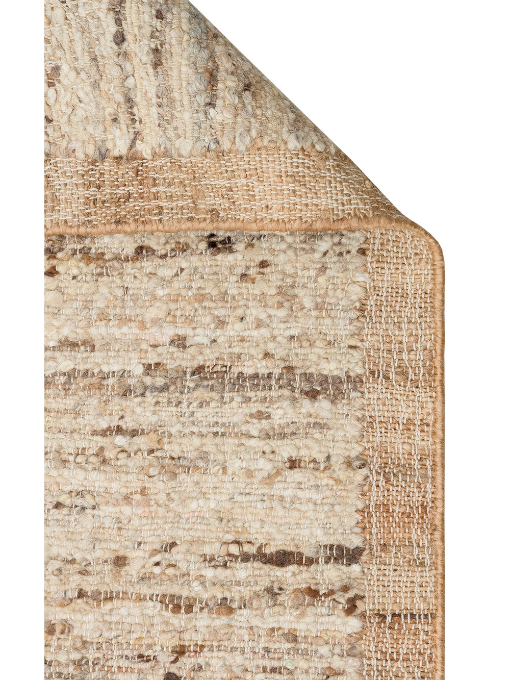 Urumchi %100 Naturel Yün Jüt Karışımı Oturma Odası Salon Koridor Mutfak El Dokuma Halı 01MULTNATURAL - Carpetdocia