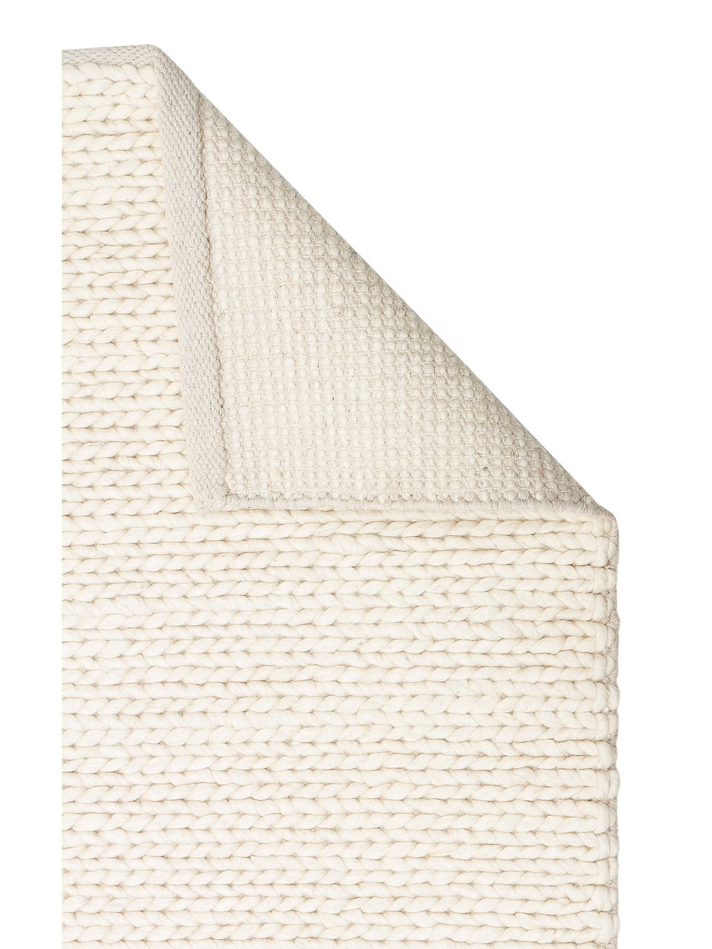 Woolstar %100 Naturel Kazak Desenli Salon Oturma Odası Koridor Antre El Dokuma Örgü Halı CREAM - Carpetdocia