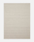 Tappeto tessuto a mano in misto lana, poliestere e cotone della serie Agra IVORY