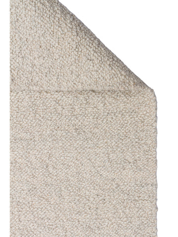 Tappeto tessuto a mano in misto lana, poliestere e cotone della serie Agra SILVER