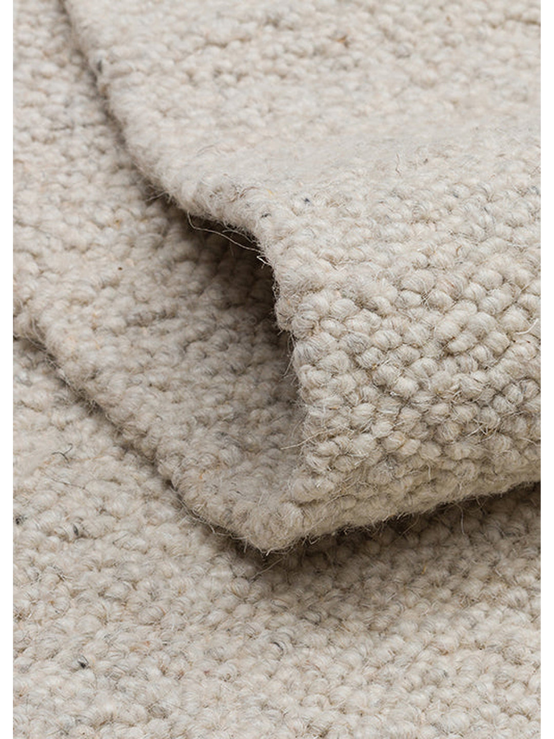 Agra Series Wool Polyester and Cotton Blend Handwoven Rug SILVER
