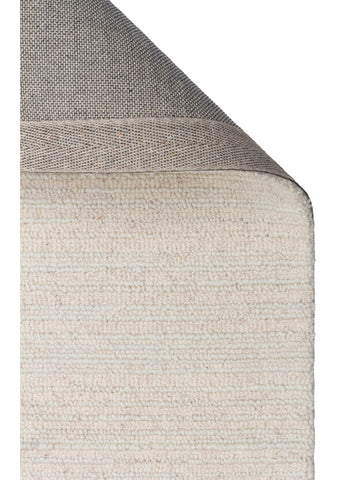 Tapis tissé à la main en mélange de laine et coton série Barcelona IVORY