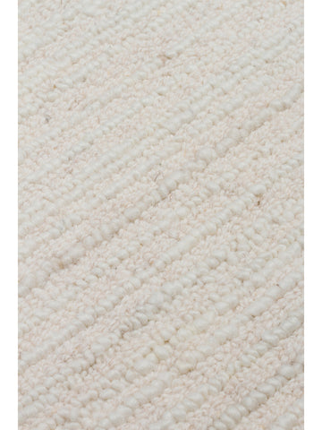 Tapis tissé à la main en mélange de laine et coton série Barcelona IVORY
