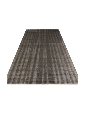 Brasilia El Emeğiyle Üretilen Modern Sade Şık TENCEL™ Özel Kara Tezgah Halısı 01 ANTHRACITE - Carpetdocia