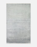 Brasilia Handmade Modern Simple Elegant TENCEL™ Special Black Loom Carpet PLAIN SKY BLUE