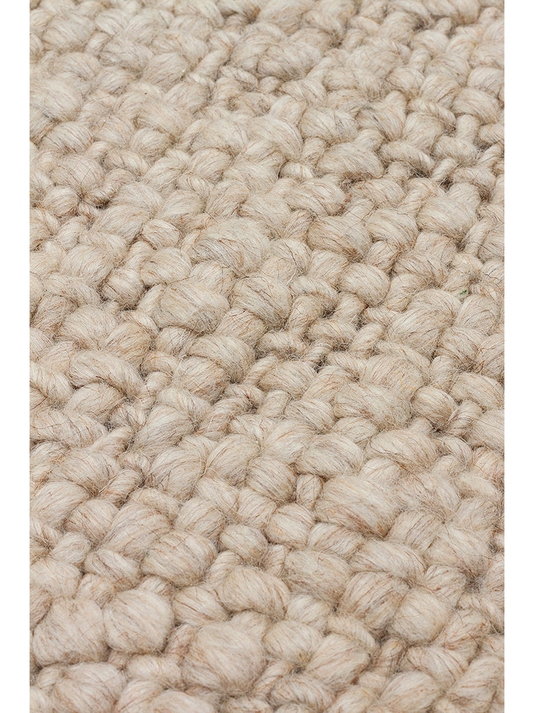 Viking Series 100% Natural Wool and Cotton Hand Woven Scandinavian Living Room Sitting Room Bedroom Carpet BEG