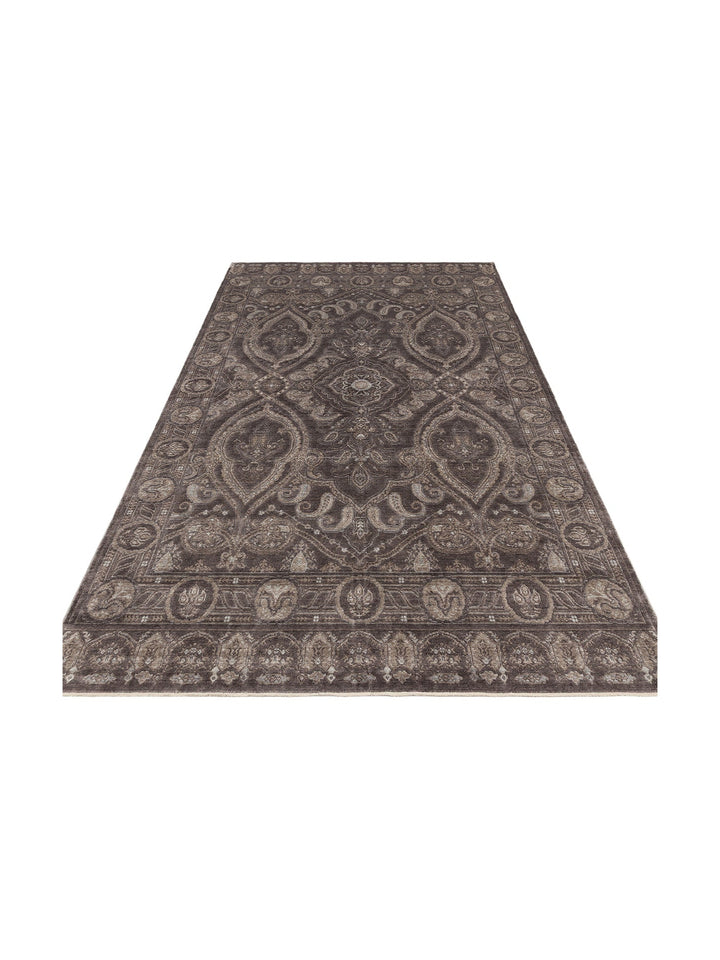 Çırağan %100 Naturel Özel Işıltılı El Emeği ile Özel Tezgahlarda Üretilen TENCEL™ Uşak Halısı 03 SMG - Carpetdocia