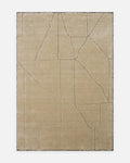 Dakar Series Wool Rayon and Polyester Blend Handwoven Rug BEIGE