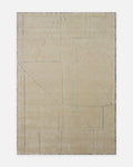 Dakar Series Wool Rayon and Polyester Blend Handwoven Rug IVORY