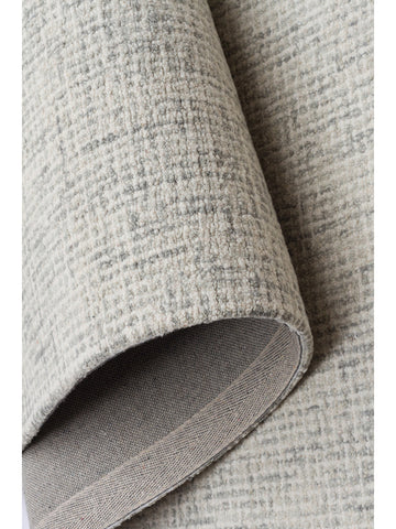 Tapis tissé à la main en mélange de laine et coton série Dublin SILVER