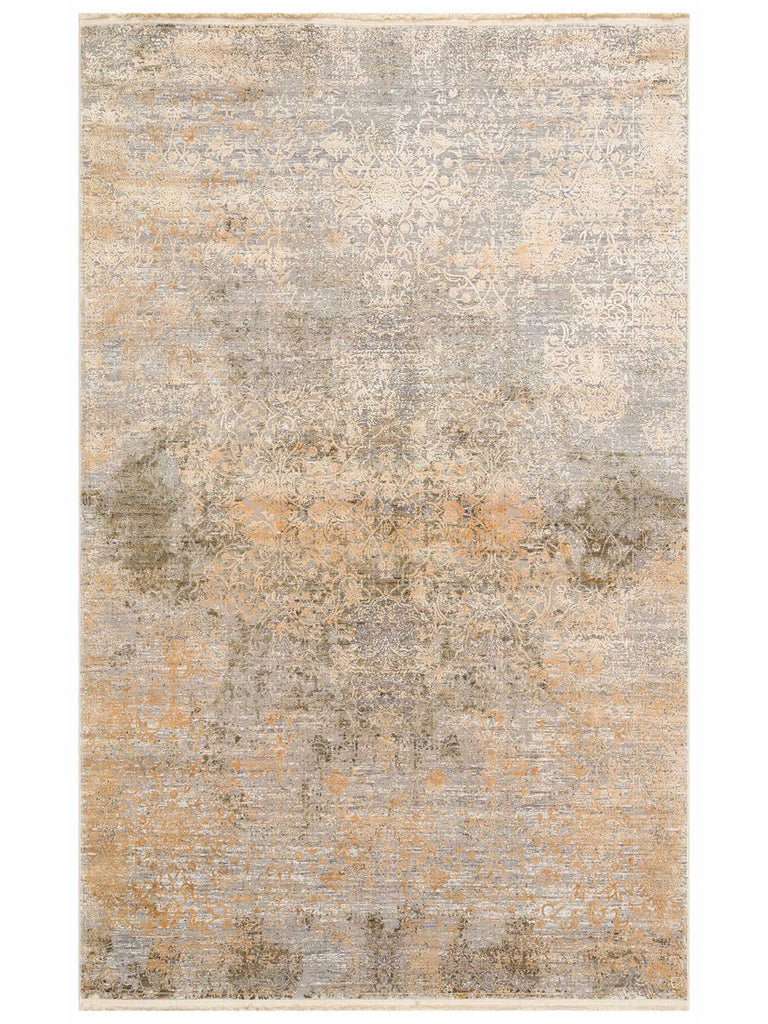 Elegant gefärbter, spezieller, schimmernder, hochwertiger, dicht gewebter moderner Teppich für Wohnzimmer, Flur 01GOLD