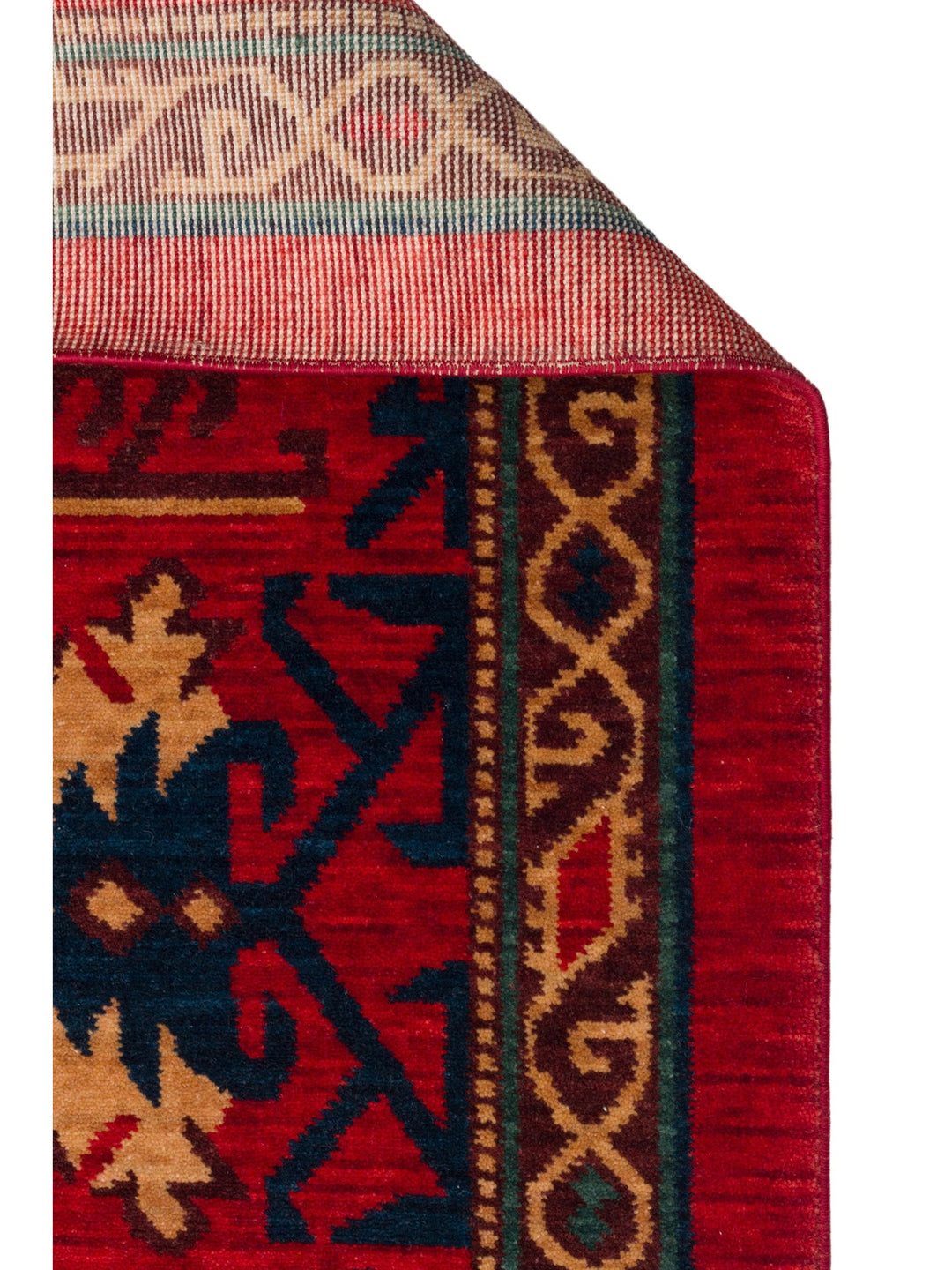 Göbeklitepe Serisi Anadolu Motiflerine Sahip %100 Yeni Zelanda Yünü ile Üretilen El Emeği Kara Tezgah Halı 04RED - Carpetdocia