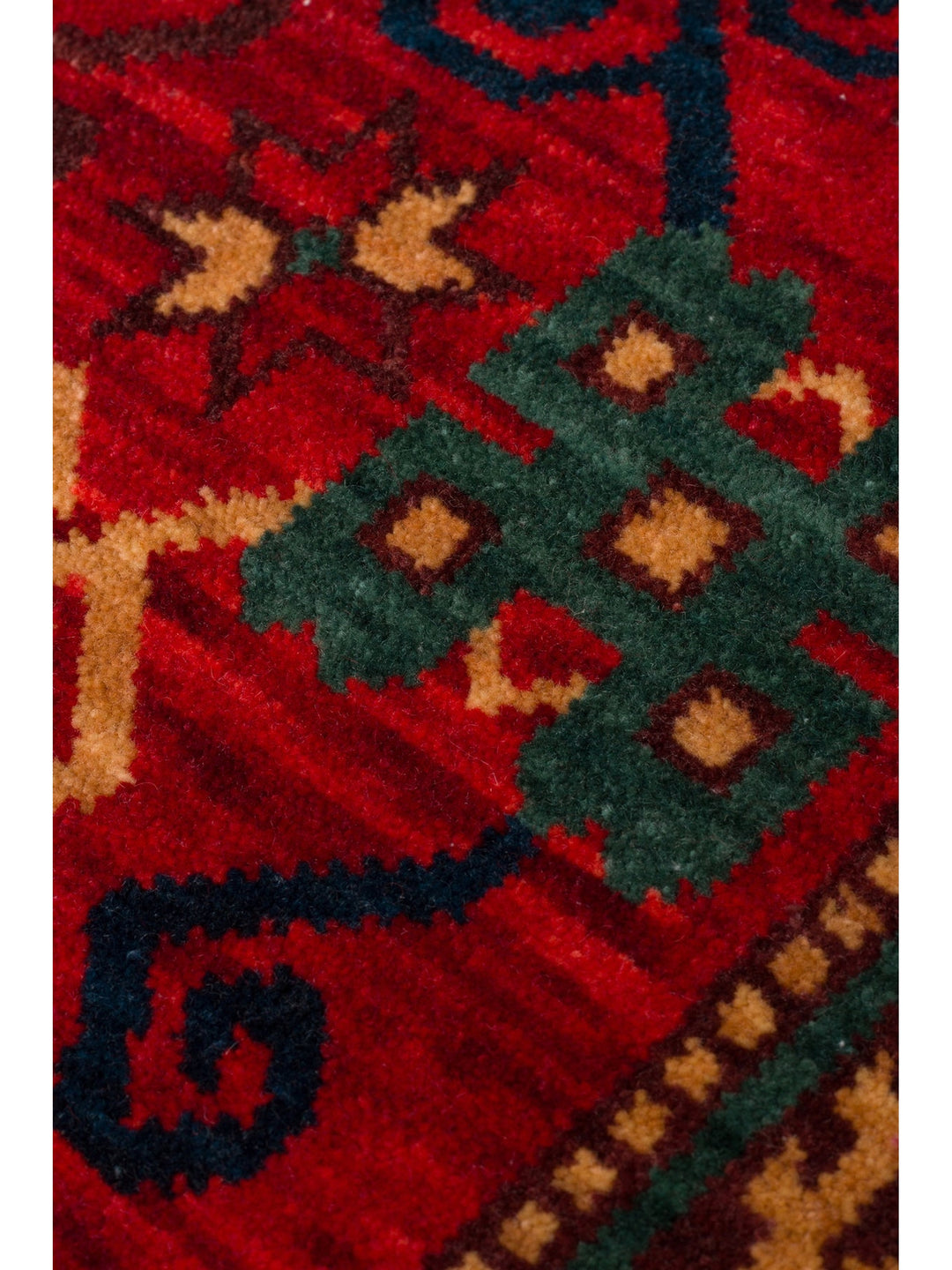 Göbeklitepe Serisi Anadolu Motiflerine Sahip %100 Yeni Zelanda Yünü ile Üretilen El Emeği Kara Tezgah Halı 04RED - Carpetdocia