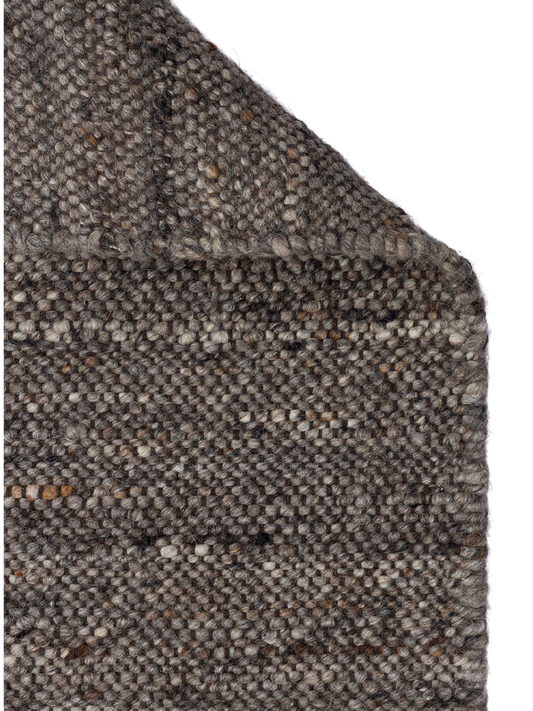 Tapis fait main en mélange de laine, polyester et coton de la série Jakarta ANTHRACITE