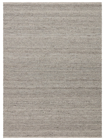 Tappeto tessuto a mano in misto lana, poliestere e cotone della serie Jakarta SILVER