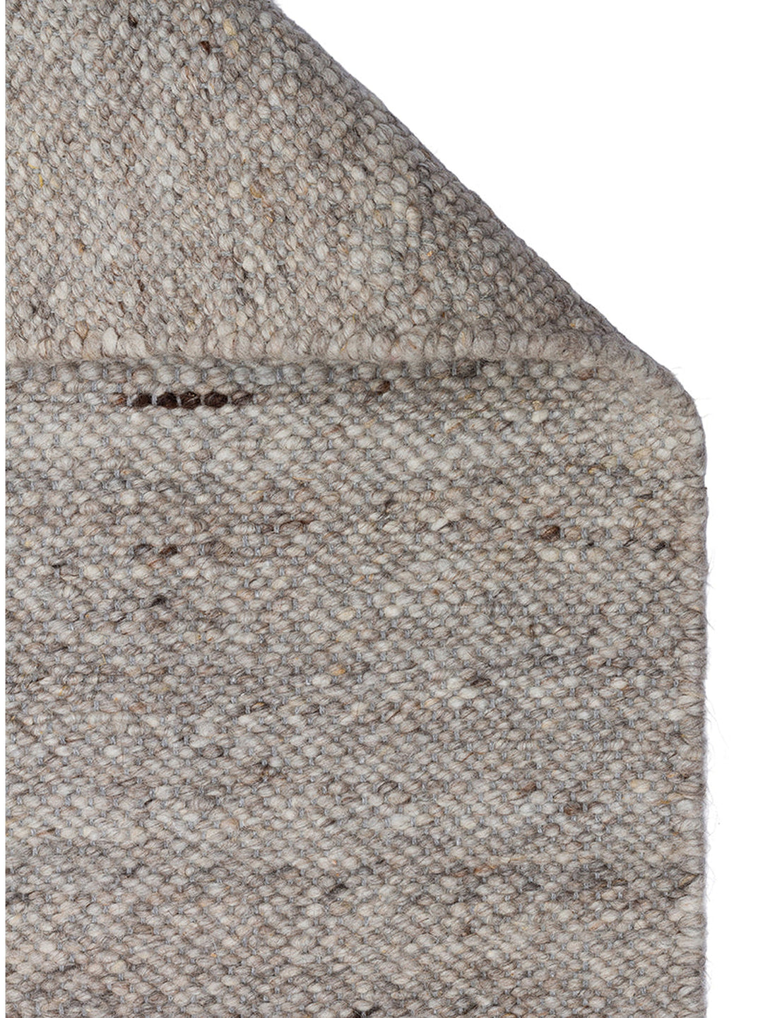 Tapis fait main en mélange de laine, polyester et coton de la série Jakarta ARGENT