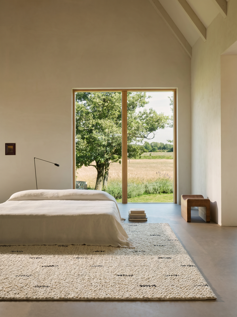 Tappeto intrecciato a mano Woolstar al 100% Lana Naturale con Motivo Kazak per Salotto, Soggiorno, Corridoio, Ingresso JD6ANTGRY