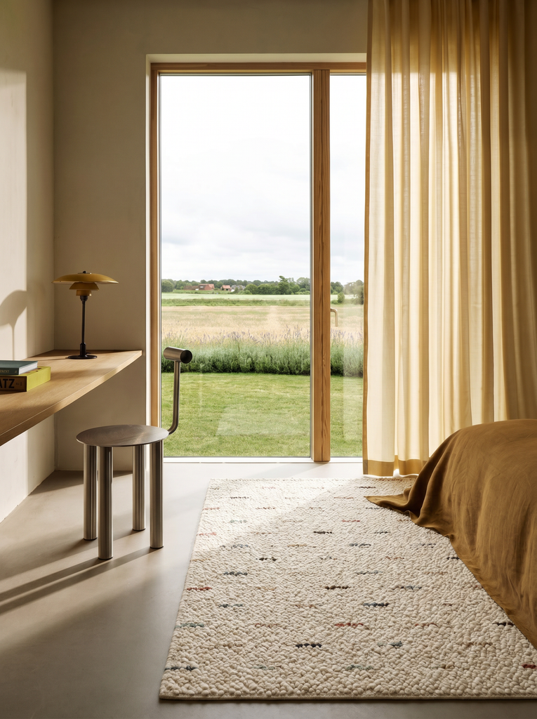Tappeto intrecciato a mano Woolstar al 100% Lana Naturale con Motivo Kazak per Salotto, Soggiorno, Corridoio, Ingresso JD6MUL