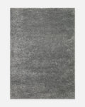 Tapis Kanin série fait main Shaggy doux pour salon, séjour, chambre GRIS