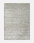 Tapis Kelly série 100% laine naturelle et viscose fait main pour salon, séjour, chambre GRIS