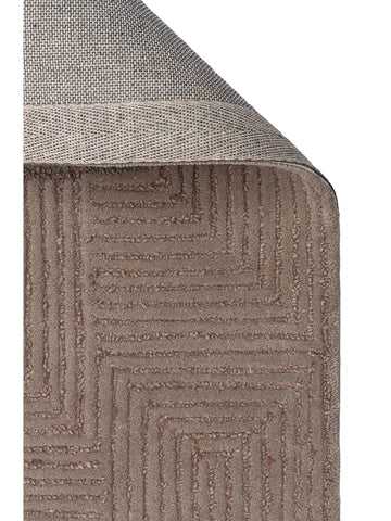 Tapis tissé à la main en mélange de laine et coton série Milano GREY